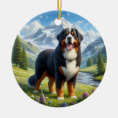 Charming Bernese Mountain Dog Keepsake Keramik Ornament (Vorne)
