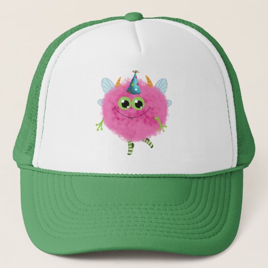 Charming birthday monster Baseball & Trucker Hats Truckerkappe (Vorderseite)