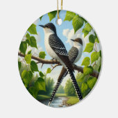 Charming Black-billed Cuckoo Keepsake Keramik Ornament (Links)