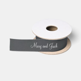 Charming Black Rustic Chalkboard 3d Monogram Satinband