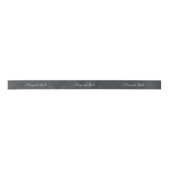 Charming Black Rustic Chalkboard 3d Monogram Satinband (Vorderseite)