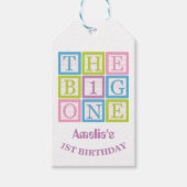 Charming Blocks Pattern The Big One Geschenkanhänger (Vorderseite)