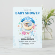 Charming Blue Baby Dusche