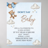 Charming Blue Bear Dont Say Baby Showspiel Poster (Vorne)