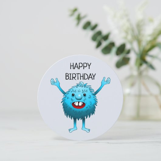 Charming Blue Creation Einladung (Stehend Vorderseite)