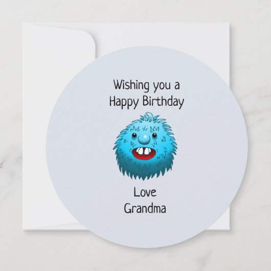 Charming Blue Creation Einladung (Rückseite)