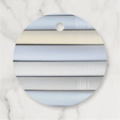 Charming Blue Floral Baby Dusche Vielen Dank Geschenkanhänger (Rückseite)