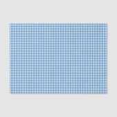Charming Blue Gingham Seidenpapier (Vorderseite)