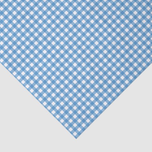 Charming Blue Gingham Seidenpapier (Ausschnitt)