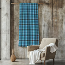 Charming Blue Gray Kariert Throw für Herren-Gaben