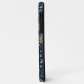 Charming Blue Grey Yellow Poppies Blumenmuster Case-Mate iPhone Hülle (Hinten/Links)