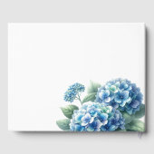 Charming Blue Hydrangea Gästebuch (Rückseite)