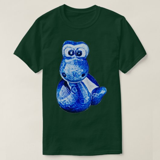 Charming blue little snake 3 T-Shirt (Design vorne)
