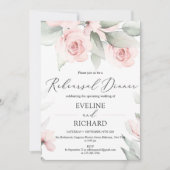 Charming BOHO SOFT PINK FLORAL PROBE Einladung (Vorderseite)