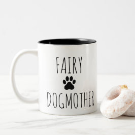 Charming Bold Black Typografy Paw Dog Liebhaber Ha Zweifarbige Tasse