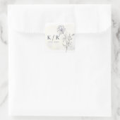 Charming Botanics Elegante Wedding Sticker (Tasche)