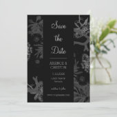 Charming Botanische Hochzeit Save The Date (Stehend Vorderseite)