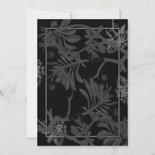 Charming Botanische Hochzeit Save The Date (Rückseite)