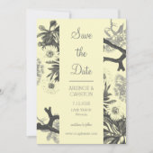 Charming Botanische Hochzeit Save The Date (Vorderseite)