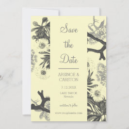Charming Botanische Hochzeit Save The Date