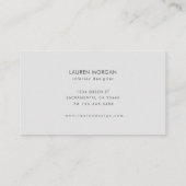 Charming Botanische Minimalistische Visitenkarte (Rückseite)