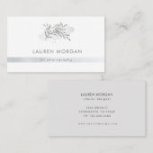 Charming Botanische Minimalistische Visitenkarte (Vorne/Hinten)