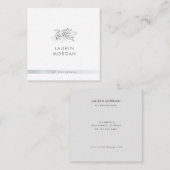 Charming Botanische Minimalistische Visitenkarte (Vorne/Hinten)