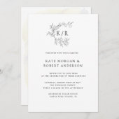 Charming Botanische Monographie Einladung (Vorne/Hinten)