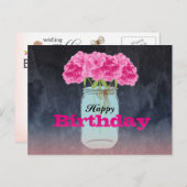 Charming Bouquet Postcard Geburtstagsgrüße Postkarte (Vorne/Hinten)