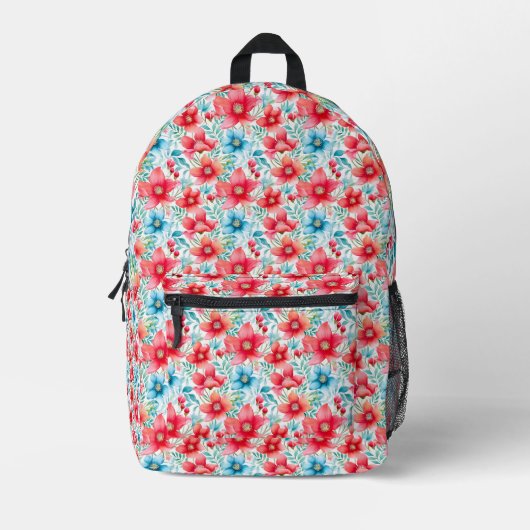 Charming Bouquet Ranya Muster-65292 Bedruckter Rucksack (Vorderseite)