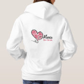Charming Brides Blumendesign Hoodie (Rückseite)