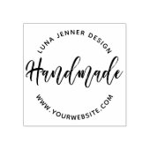 Charming Brush Script handmade Gummistempel (Prägung)