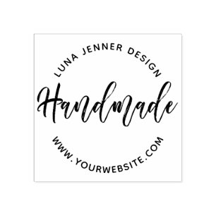 Charming Brush Script handmade Gummistempel