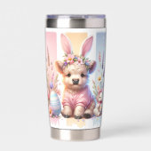 Charming Brushstroke Osterhochland Kuh 20oz Thermobecher (Vorderseite)