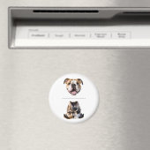 Charming Bulldog Sauberkeit/Geschirrspüler Magnet (In Situ (Geschirrspüler))