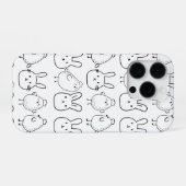 CHARMING BUNNIES AND CHICKS ILLUSTRATION iPhone HÜLLE (Rückseite (Horizontal))