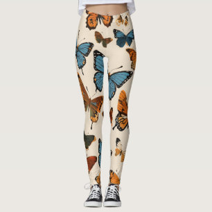 Charming Butterfly Print Leggings für Mädchen"