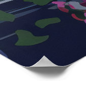 Charming Café Scene Poster (Ecke)