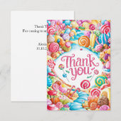 Charming Candyland danke Karte (Vorne/Hinten)