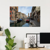Charming Cannaregio Canal Venice Italy Poster (Heimbüro)