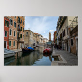 Charming Cannaregio Canal Venice Italy Poster (Vorne)