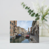 Charming Cannaregio Canal Venice Italy Postkarte (Stehend Vorderseite)
