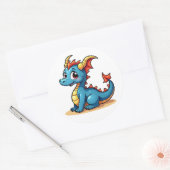 Charming Cartoon Dragon Sticker (Umschlag)