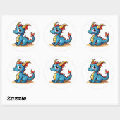 Charming Cartoon Dragon Sticker (Blatt)