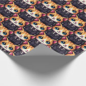 Charming Cat Führungskraft Geschenkpapier (Ecke)