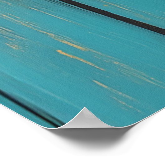 Charming Cat im Fenster Poster (Ecke)