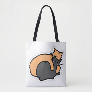 Charming Cat Nickerchen Tote Bag - Orange Tabby un Tasche