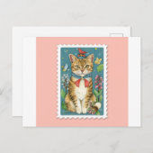 Charming Cat Postkarten für Feline Fanatics (Vorne/Hinten)