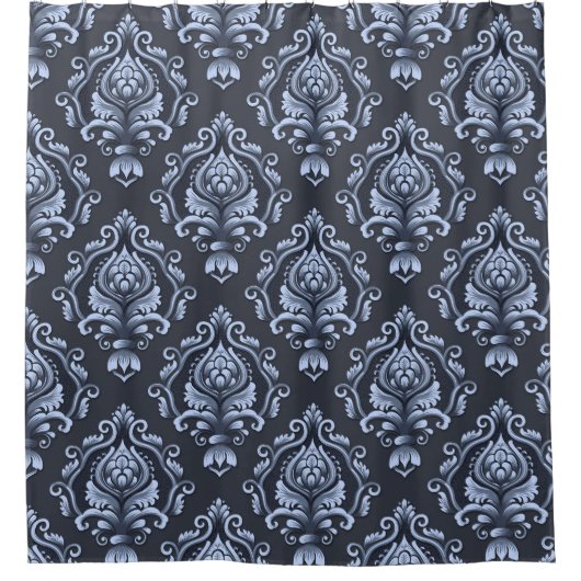 Charming Cerulean Harmony Duschvorhang (Vorderseite)