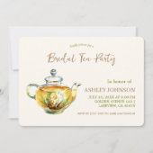 CHARMING Chamomile Bridal Tee Party Einladung (Vorderseite)